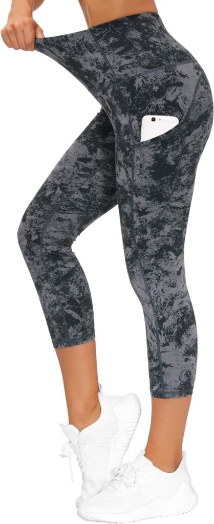 THE GYM PEOPLE Thick High Waist Yoga Pants with Pockets, Tummy Control Workout Running Yoga Leggings for Women Workout Running Yoga Leggings for Women
